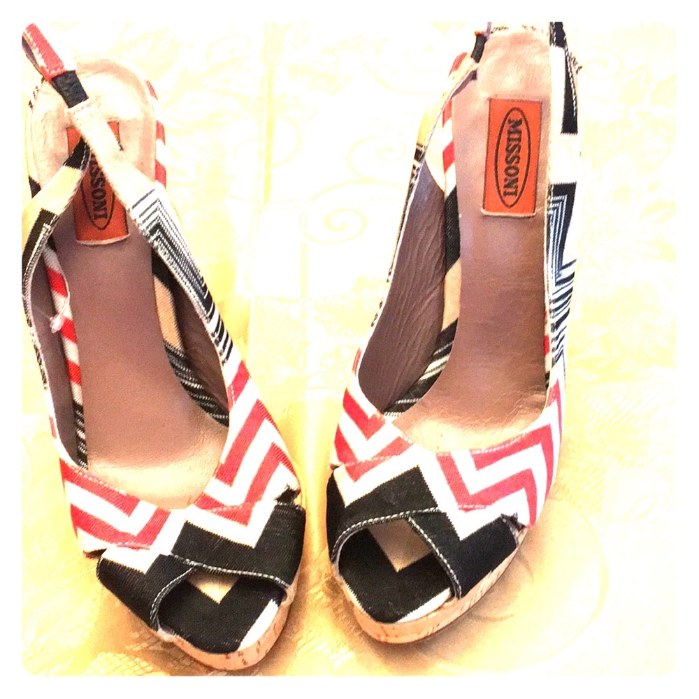 Authentic Missoni Platform Sling Backs. - image 1